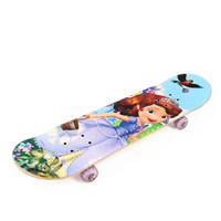 迪士尼(Disney)滑板小孩玩具板儿童四轮全闪刷街双翘板公路板索菲亚DCD71194-Y
