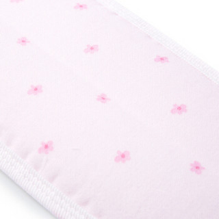 全棉时代 肚围婴儿纱布肚围 55*12cm 粉色小花朵+粉兔瓢虫 2条装
