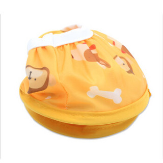 美国MDB婴儿洗头帽 儿童伸缩可调节护耳洗发帽宝宝浴帽 黄色