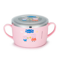 泰福高（TAFUCO）儿童餐具 韩国进口小猪佩奇辅食碗婴儿碗儿童碗 粉色630ml
