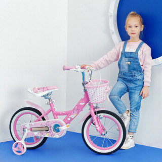 途锐达(TOPRIGHT)儿童自行车女孩单车脚踏车4/6/8岁小孩玩具车平衡车电动车滑步车 经典版小城堡 粉色 18寸