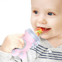 新妙（Xinmiao）咬咬乐 婴儿水果果蔬磨牙棒咬咬袋训练器 磨牙牙胶 粉