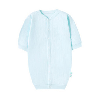PurCotton 全棉时代 2000196702 婴儿针织双层提花妙妙衣 59/44(建议0-3个月) 浅蓝