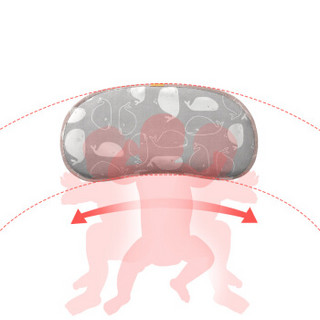 babycare婴儿枕头 新生儿透气定型儿童苎麻枕 5126 云灰