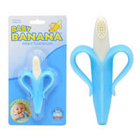 香蕉宝宝（Baby Banana）磨牙棒婴儿玩具 安抚牙胶 咬咬乐 婴儿牙刷 美国品牌 蓝色款 *4件