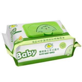 croco baby 鳄鱼宝宝 橄榄婴儿手口湿巾 (80P*3包)