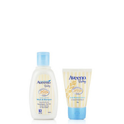 Aveeno婴儿洗护二合一100ml+每日倍护润肤乳30g