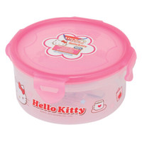 乐扣乐扣(LOCK&LOCK)HELLO KITTY密封型塑料保鲜盒容器储物罐600ml HPL933-KT粉色