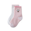 PurCotton 全棉时代 幼儿女款花边棉呦呦袜 (白色，粉色、9.5cm 建议3-12个月、女)