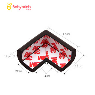 Babyprints宝宝防撞角婴儿防碰桌角防撞保护角儿童安全防护角12个装 薄荷绿 配3M双面胶