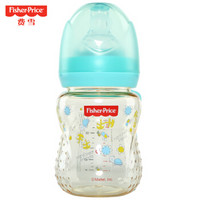 费雪（Fisher Price）新生儿宝宝婴儿宽口径PPSU塑料奶瓶防摔防爆奶瓶160ml 湖兰色