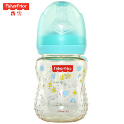费雪(Fisher Price)新生儿宽口径PPSU塑料奶瓶160ml *2件