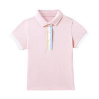 PurCotton 全棉时代 2000249301 幼儿女款针织翻领POLO衫 80/48(建议12-18个月) 亮粉色