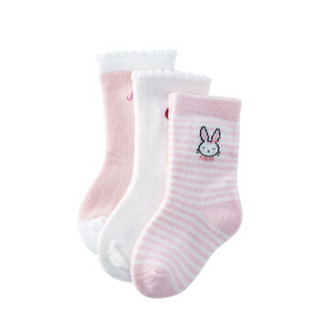 PurCotton 全棉时代 幼儿女款平纹防滑袜 (11cm 建议1-2岁、女)