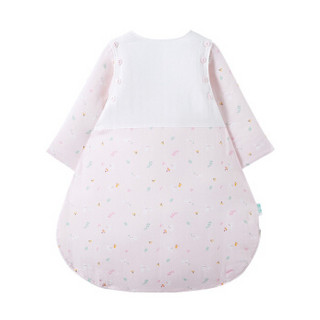 PurCotton 全棉时代 婴儿纱布夹薄涤侧开睡袋 (树叶小兔、90*58cm(建议18-24个月) 、1条装)