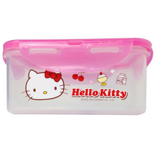 LOCK&LOCK 乐扣乐扣 HELLO KITTY HPL811-KT 密封型塑料带盖保鲜盒 (粉色 、600ml)