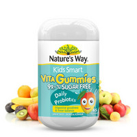 Nature's Way 佳思敏 儿童营养无糖益生菌软糖 (65粒/瓶、热带口味、4岁以上适用)
