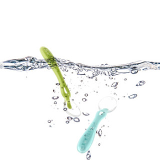 BabyCare 4600 babycare 婴儿硅胶勺 (两个装、绿色)
