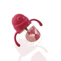 BabyCare B2700 宝宝学饮杯 (260ml、柠红)