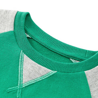 Purcotton 全棉时代 男童针织套头卫衣 绿色 100/52