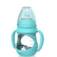millymally 婴幼儿马卡龙防摔玻璃奶瓶 (150ML、宁静蓝)