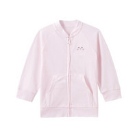 PurCotton 全棉时代 幼儿女款针织长袖防蚊衣 (粉色、100/52、1条装、女)