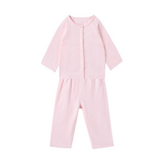 PurCotton 全棉时代 幼儿女款长袖套装 (粉色、90/52)