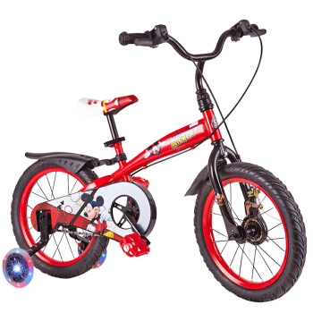 Disney 迪士尼 D161621 儿童自行车 红色米奇 16寸