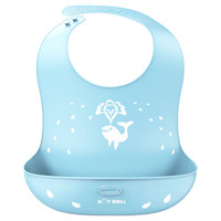 HOY BELL 好伊贝 婴儿硅胶围嘴 (蓝色 )