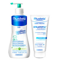 mustela 妙思乐 洗发沐浴露500ml+思拓敏滋润膏200ml