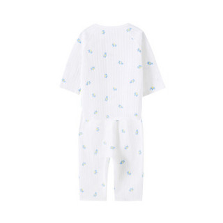 PurCotton 全棉时代 婴儿针织罗纹长袖套装 (小熊大象、1条装、80/48)