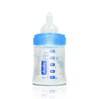 ​Dodie 自然质感 宽口径PP奶瓶 (宽口径、150ml、pp、蓝色)