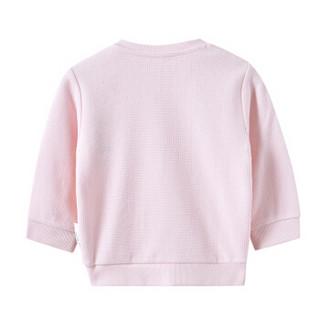 PurCotton 全棉时代 幼儿女款针织套头卫衣 (樱花粉、90/52)