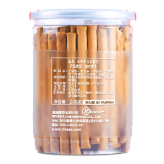 Rivsea 禾泱泱 宝宝牙棒饼干 (芝麻味、206g )