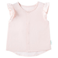 PurCotton 全棉时代 幼儿短袖衬衫 (女款、粉色、90/52)