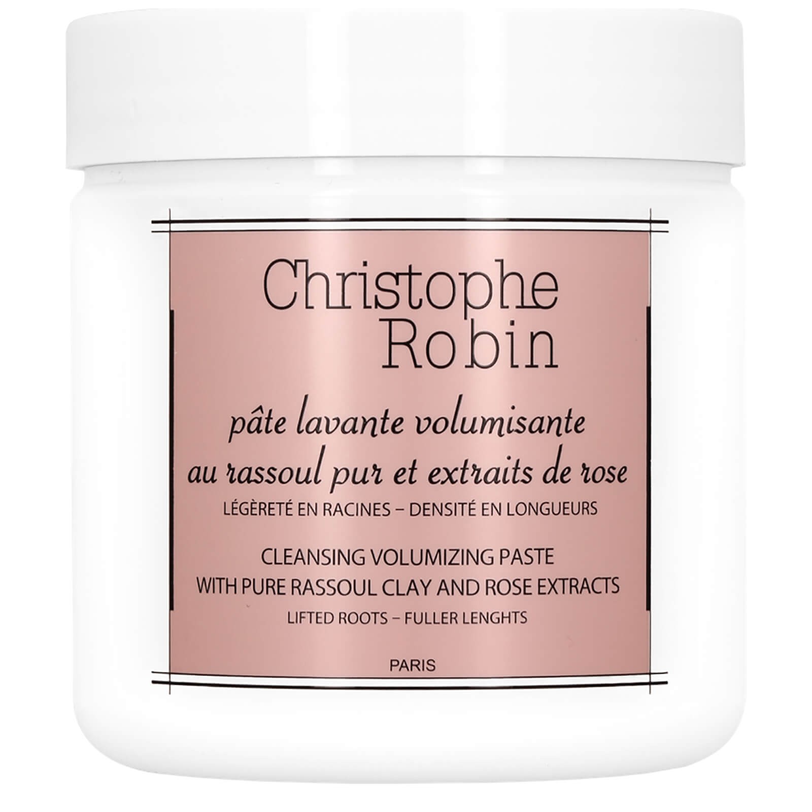 Christophe Robin 矿物泥玫瑰 头皮深层清洁洗发膏