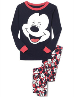 Gap x Disney 迪士尼系列 368537 男童米奇内衣 秋衣秋裤