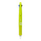 日本斑马牌 (ZEBRA)四色圆珠笔带自动铅笔（四色圆珠笔 铅笔） 0.7mm子弹头按动多功能多色笔 B4SA1 活泼绿杆 *5件