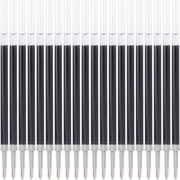 宝克(BAOKE) PS2010 0.7mm黑色中性笔笔芯 商务签字笔水笔替芯(适用于U系列) 20支装