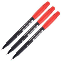 施耐德电气 施耐德（Schneider）针管笔德国进口美术设计动漫勾线描边绘画速写笔0.4mm967红色3支装