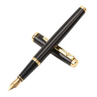 晨光希格玛系列F/明尖黑色金属钢笔男士商务礼品墨水笔 单支装AFPW3803 *5件