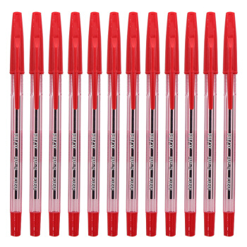 PILOT 百乐 BP-S-F 宝珠笔 (红色、0.7mm、12支装)