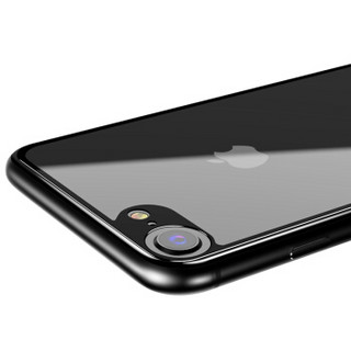 依斯卡(ESK) 苹果iphone7/8 全屏钢化背膜/背贴/后膜 4.7英寸手机高清膜 淡化指纹 防刮保护贴膜 黑色-JM288