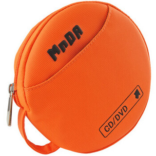 铭大金碟（MNDA）时尚防水光盘专用24片装CD/DVD光盘收纳包 橙色