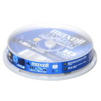 maxell 麦克赛尔 DVD+R光盘 刻录光盘 光碟 空白光盘 16速4.7G台产 桶装10片