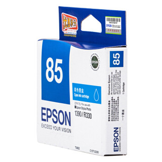 EPSON 爱普生 T0852 (T1222) 青色墨盒 C13T122280（适用PHOTO 1390 R330）