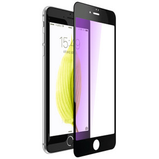 依斯卡(ESK) iPhone8/7钢化膜 苹果8/7钢化玻璃膜 抗蓝光 3D软边全屏高清防爆手机保护贴膜 JM3-黑色