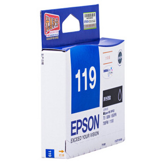 爱普生（Epson）T1191 大容量黑色墨盒 C13T119180（适用650FN/70/1100）