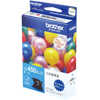 兄弟(brother)LC450XL-C青色墨盒（适用于：MFC-J6710DW、J5910DW、J6910DW ）