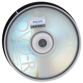 PHILIPS 飞利浦 DVD-R空白光盘/刻录盘 16速4.7G 桶装50片